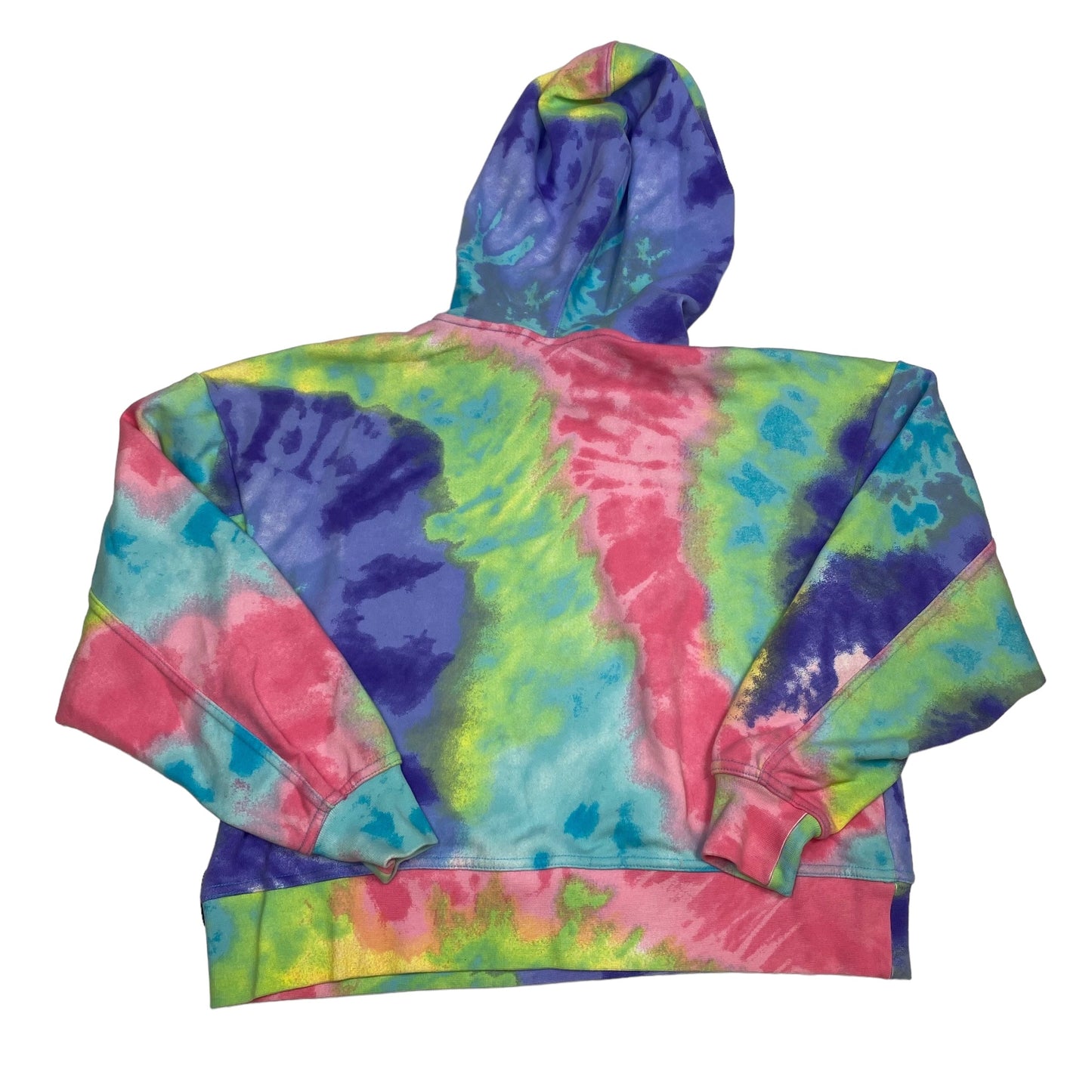 Athletic Sweatshirt Hoodie By Nike In Tie Dye Print, Size: Xs