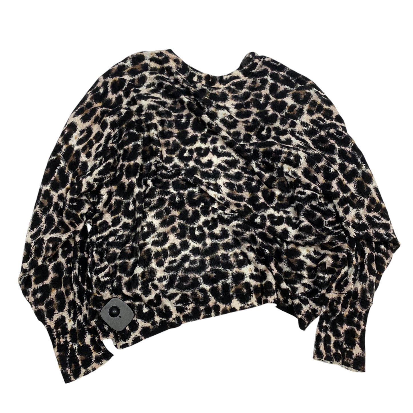 Cardigan By Ann Taylor In Animal Print, Size: L