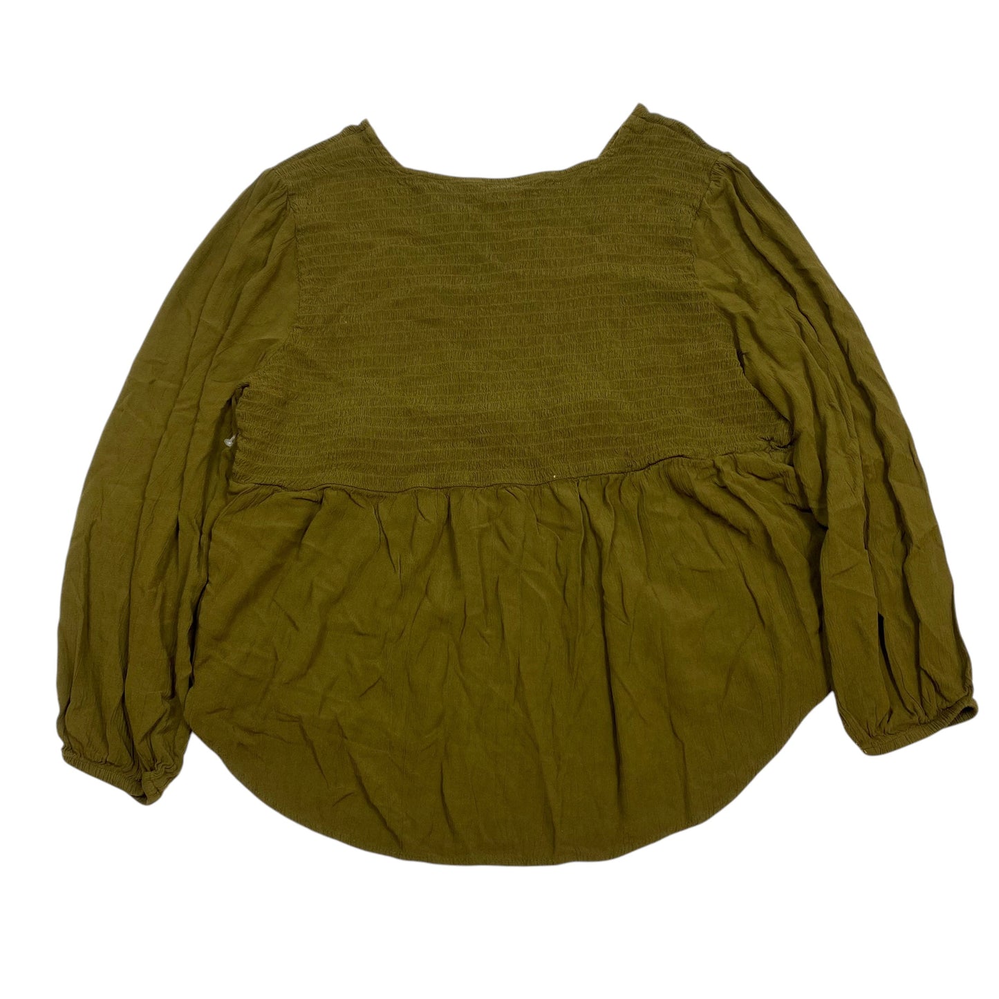 Top Long Sleeve By Sonoma In Green, Size: 1x