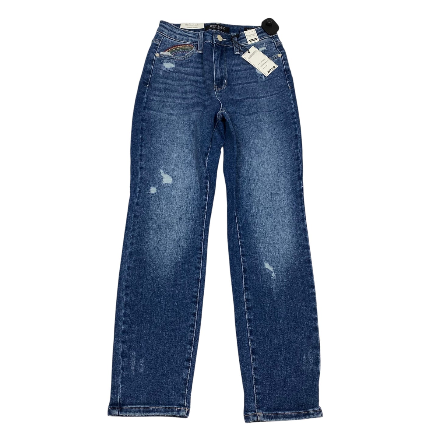 Jeans Straight By Judy Blue In Blue Denim, Size: 2