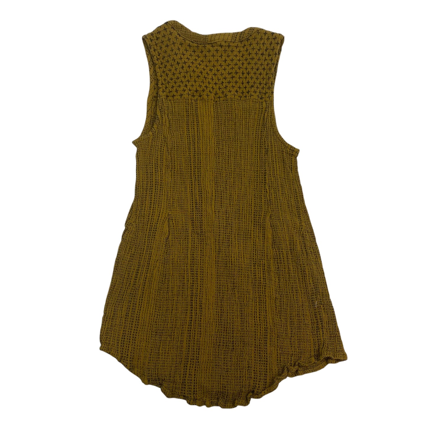 Top Sleeveless By Anthropologie In Yellow, Size: S