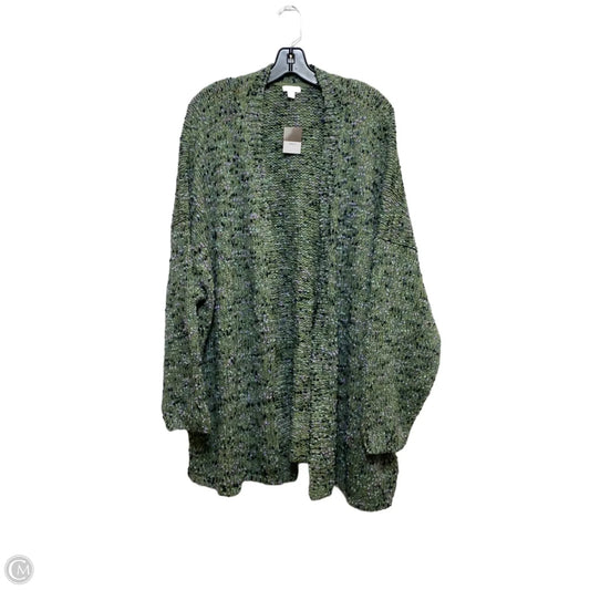 Cardigan By J. Jill In Green, Size: 4x