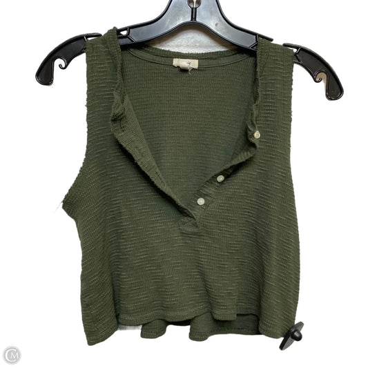 Top Sleeveless By Aerie In Green, Size: S