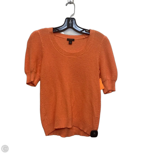 Sweater Short Sleeve By Ann Taylor In Peach, Size: Xs
