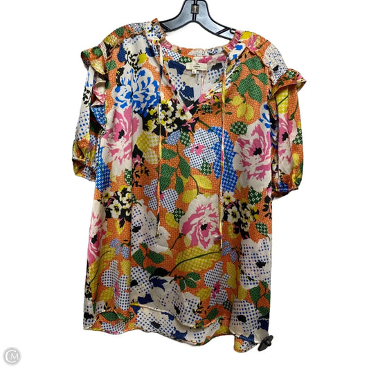 Top Short Sleeve By Entro In Multi-colored, Size: Xl