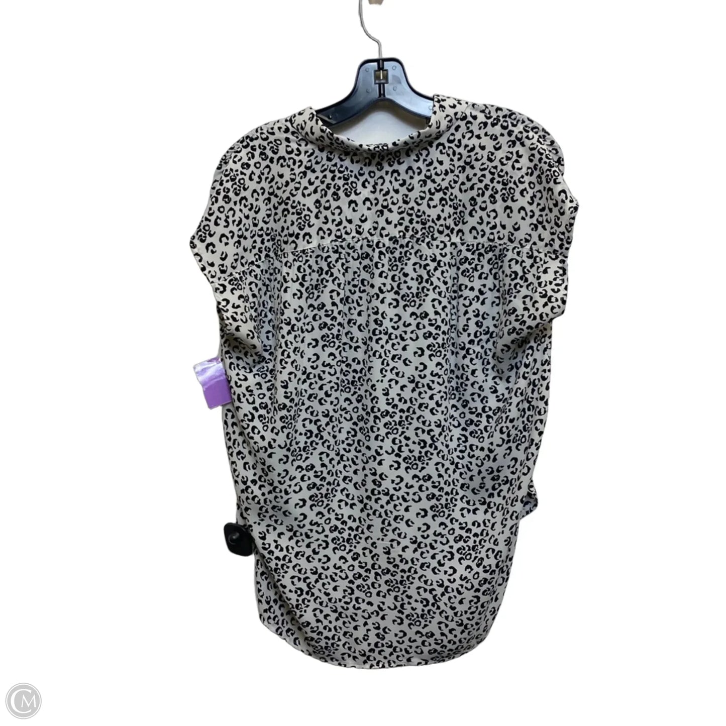 Top Sleeveless By Loft In Black & Cream, Size: Xs