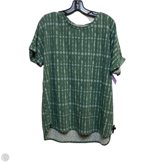 Top Short Sleeve By Wonderly In Green, Size: Xl