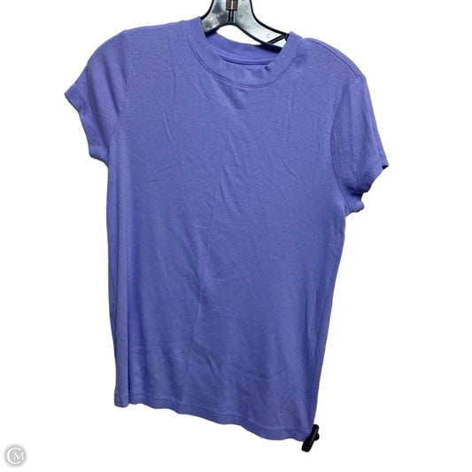 Top Short Sleeve Basic By A New Day In Blue, Size: L
