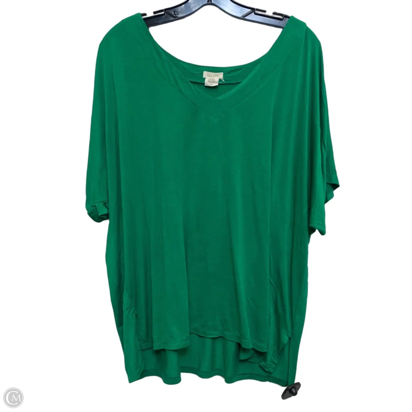Top Short Sleeve Basic By Yelete In Green, Size: L