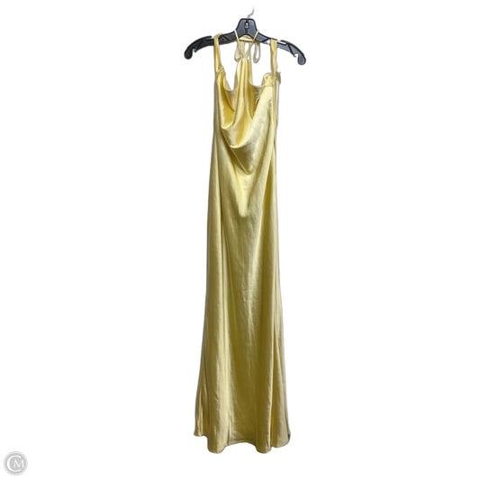 Dress Casual Maxi By Fashion Nova In Yellow, Size: L