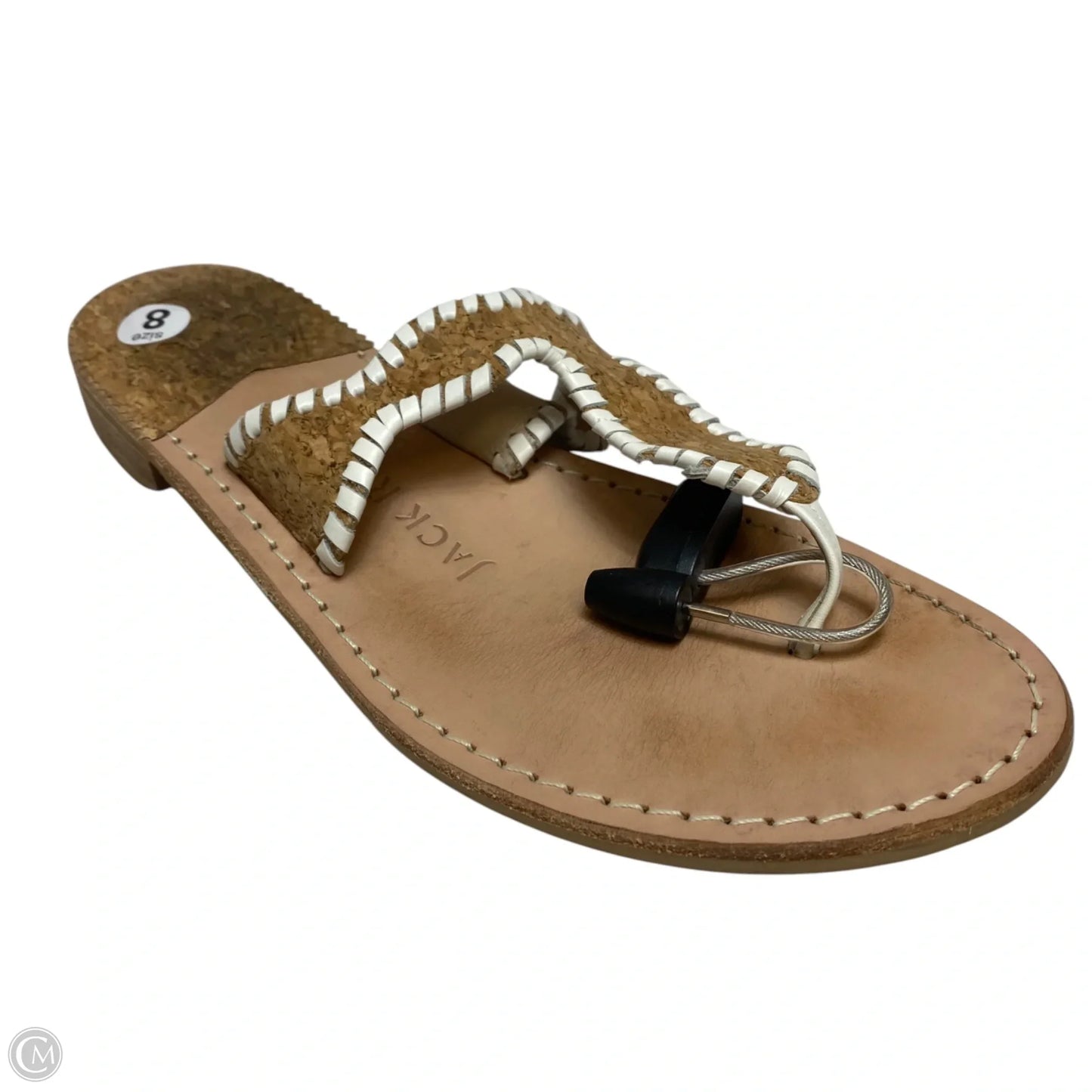 Sandals Designer By Jack Rogers In Cream, Size: 8