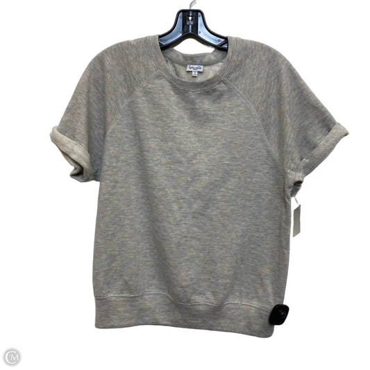 Top Short Sleeve By Splendid In Grey, Size: S