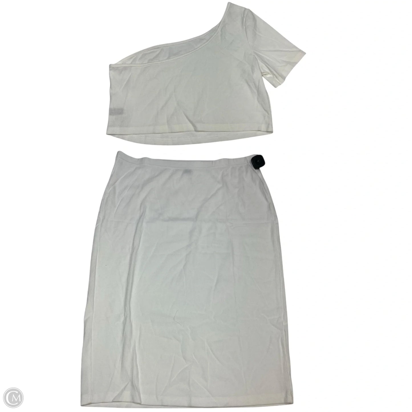 Skirt Set 2pc By Shein In White, Size: 3x