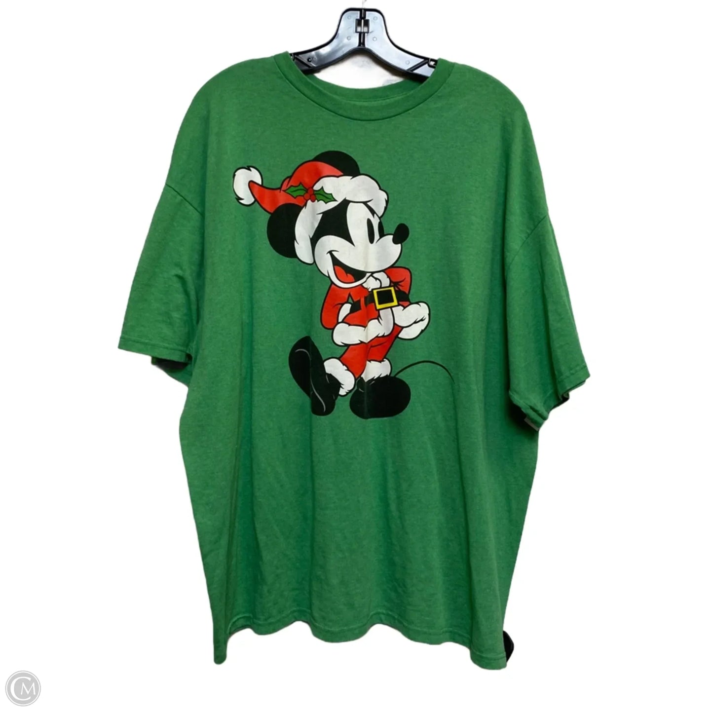Top Short Sleeve Basic By Disney In Green, Size: 2x