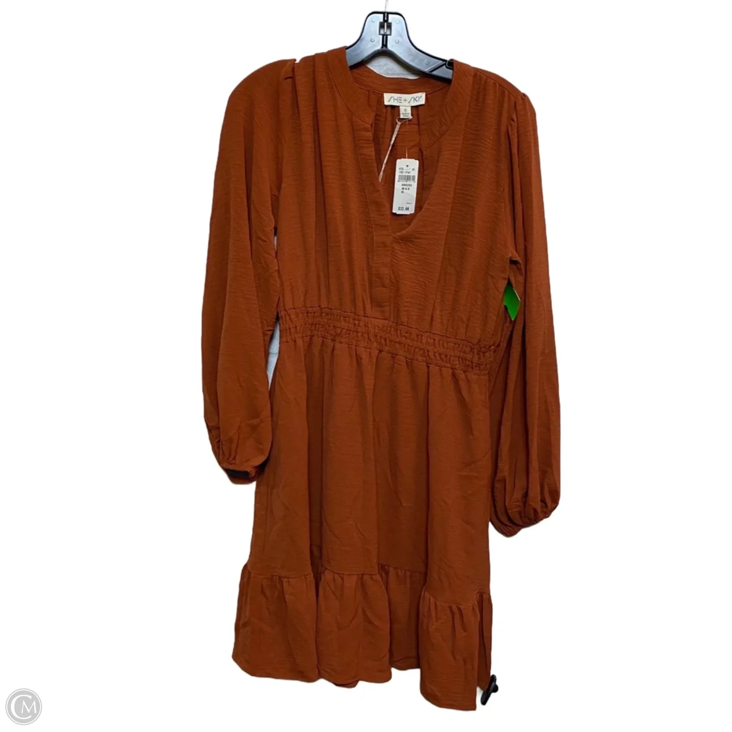 Dress Casual Short By She + Sky In Red, Size: S