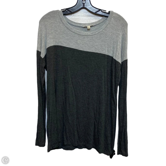 Top Long Sleeve By Zenana Outfitters In Grey, Size: L