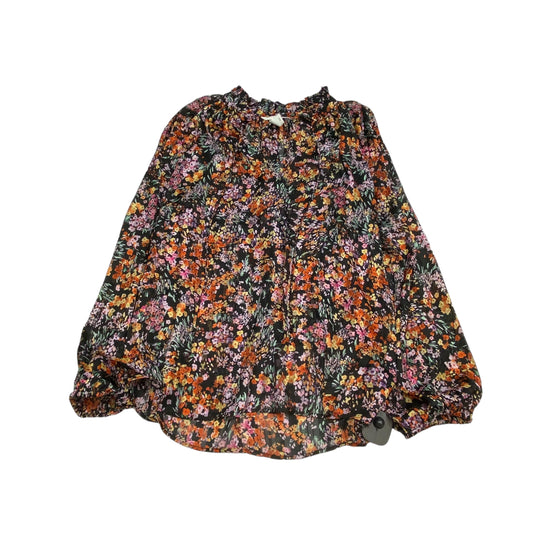 Blouse Long Sleeve By H&m In Floral Print, Size: S