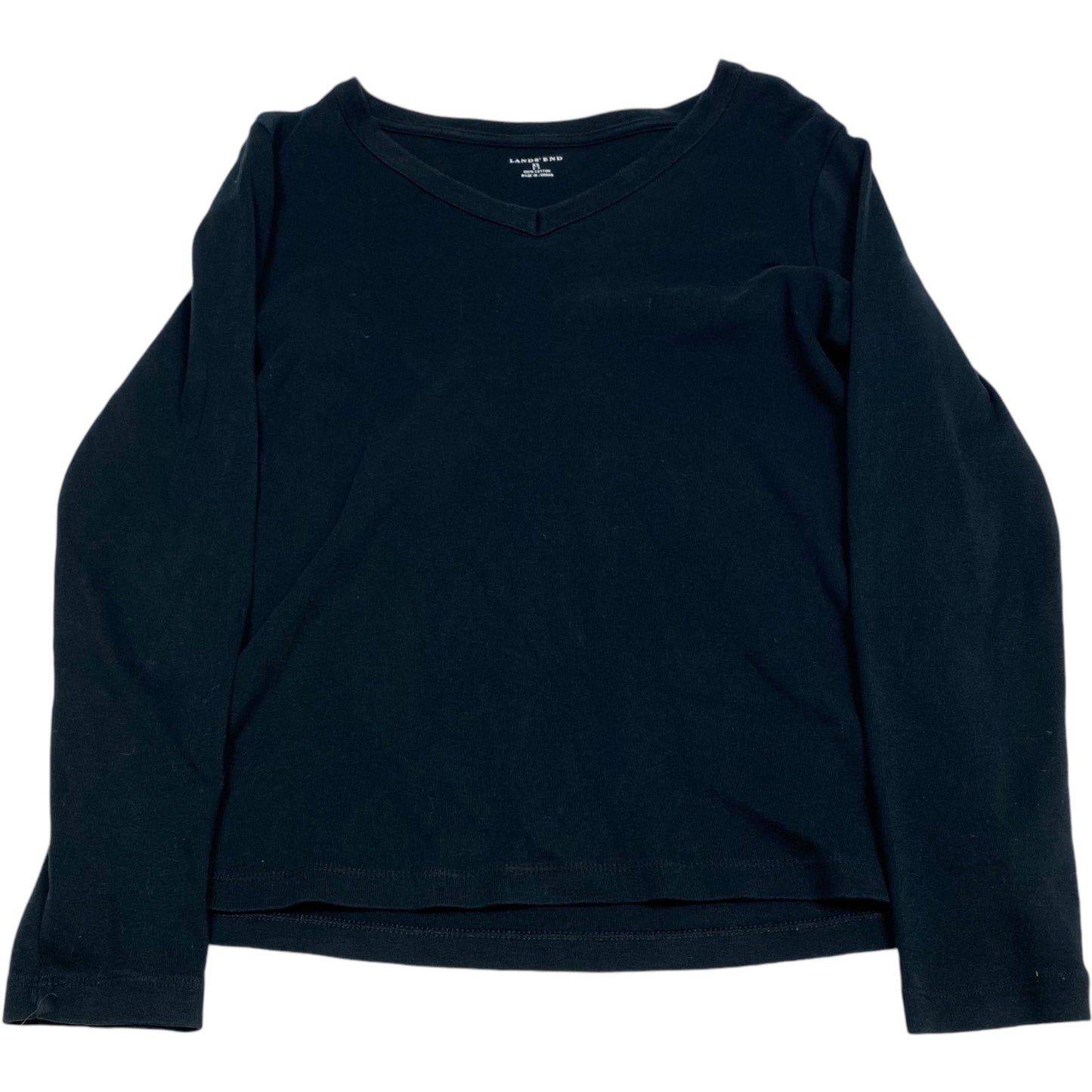 Top Long Sleeve By Lands End In Black, Size: Xs