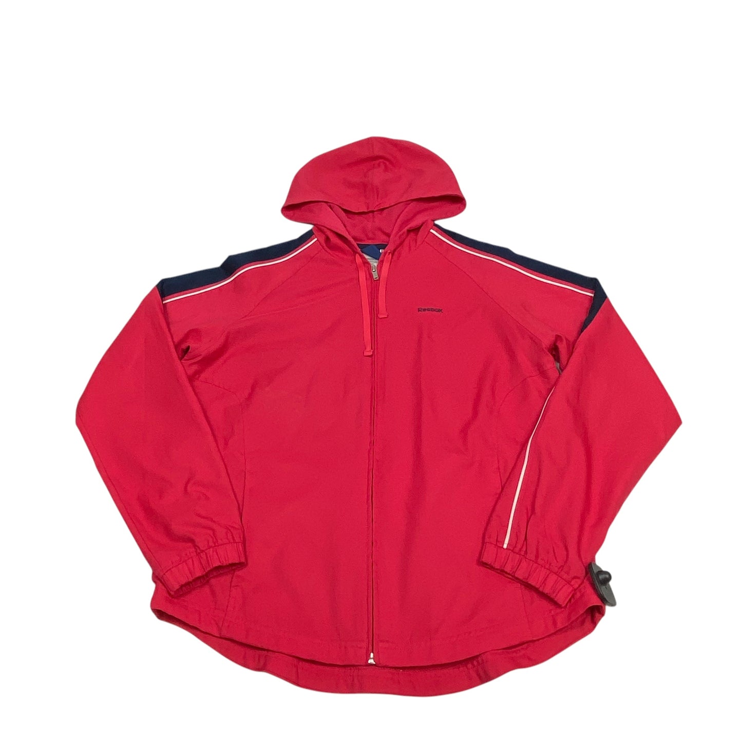 Athletic Jacket By Reebok In Pink, Size: M