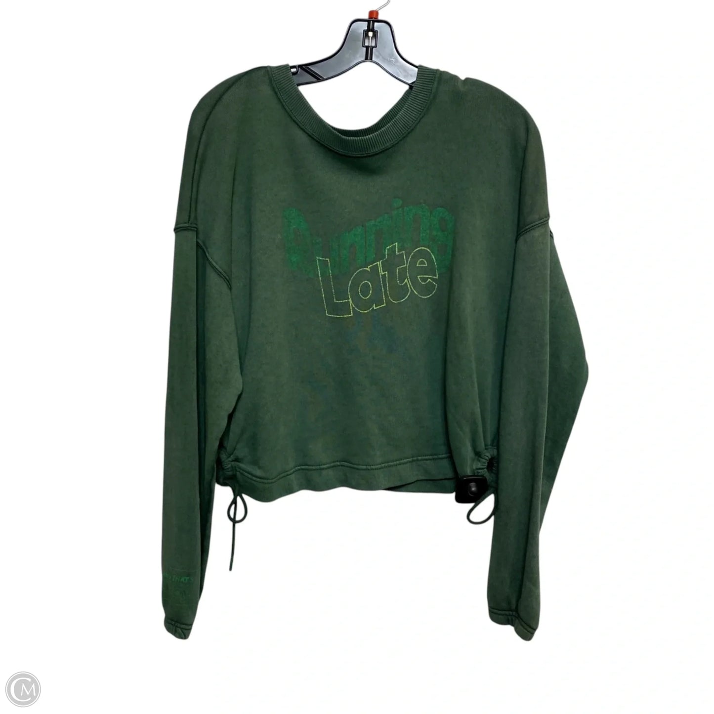 Sweatshirt Crewneck By Aerie In Green, Size: Xs
