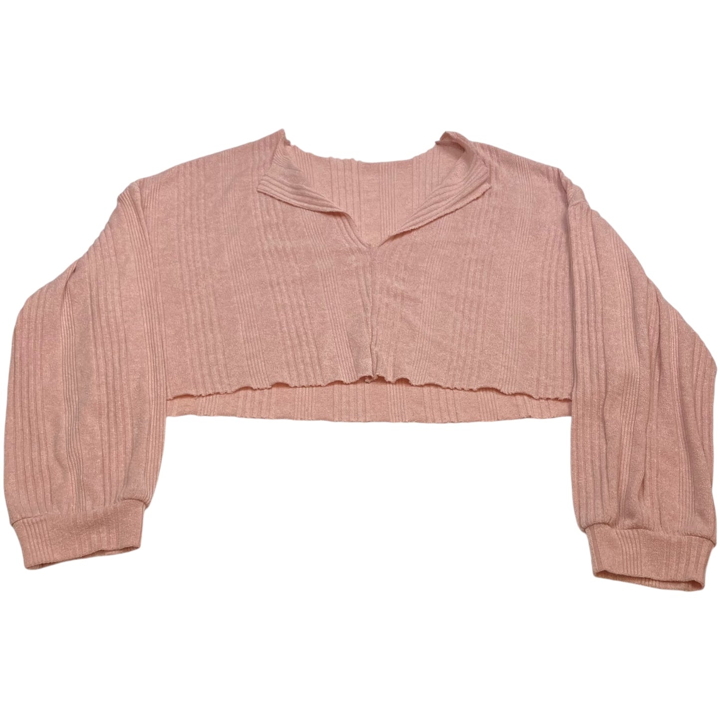 Top Long Sleeve Basic By Shein In Pink, Size: 3x