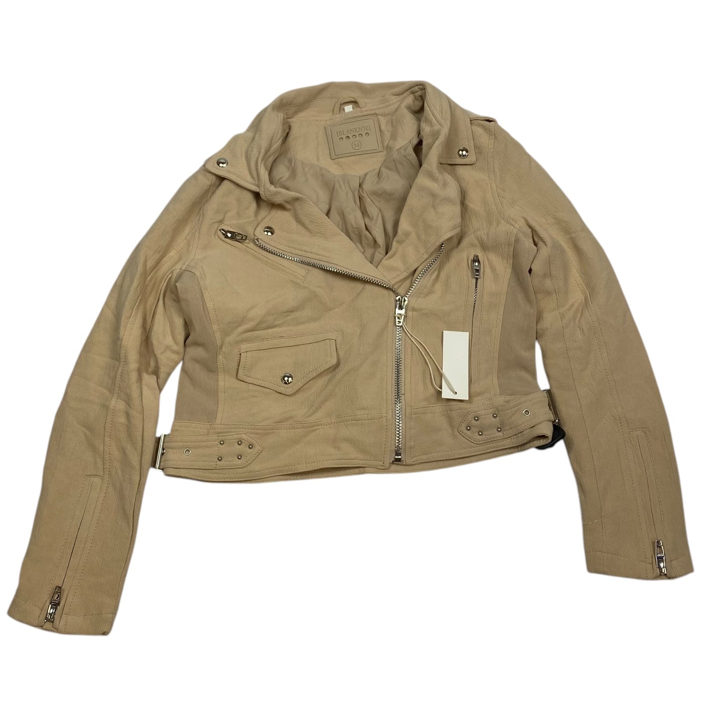 Jacket Moto By Blanknyc In Tan, Size: M