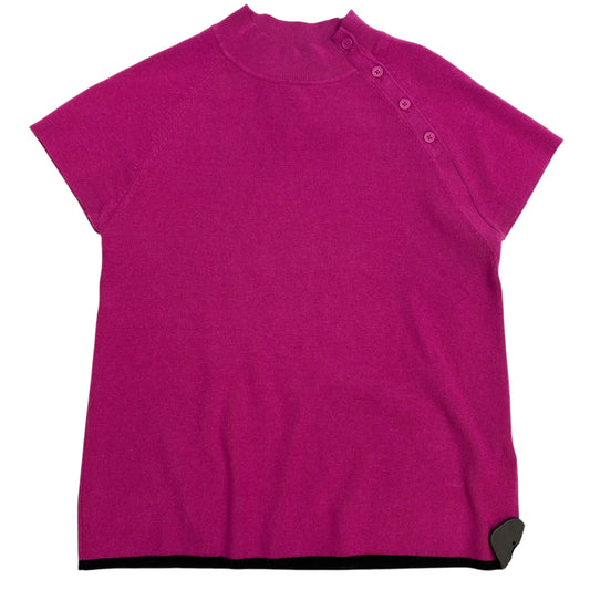 Sweater Short Sleeve By Maeve In Pink, Size: L