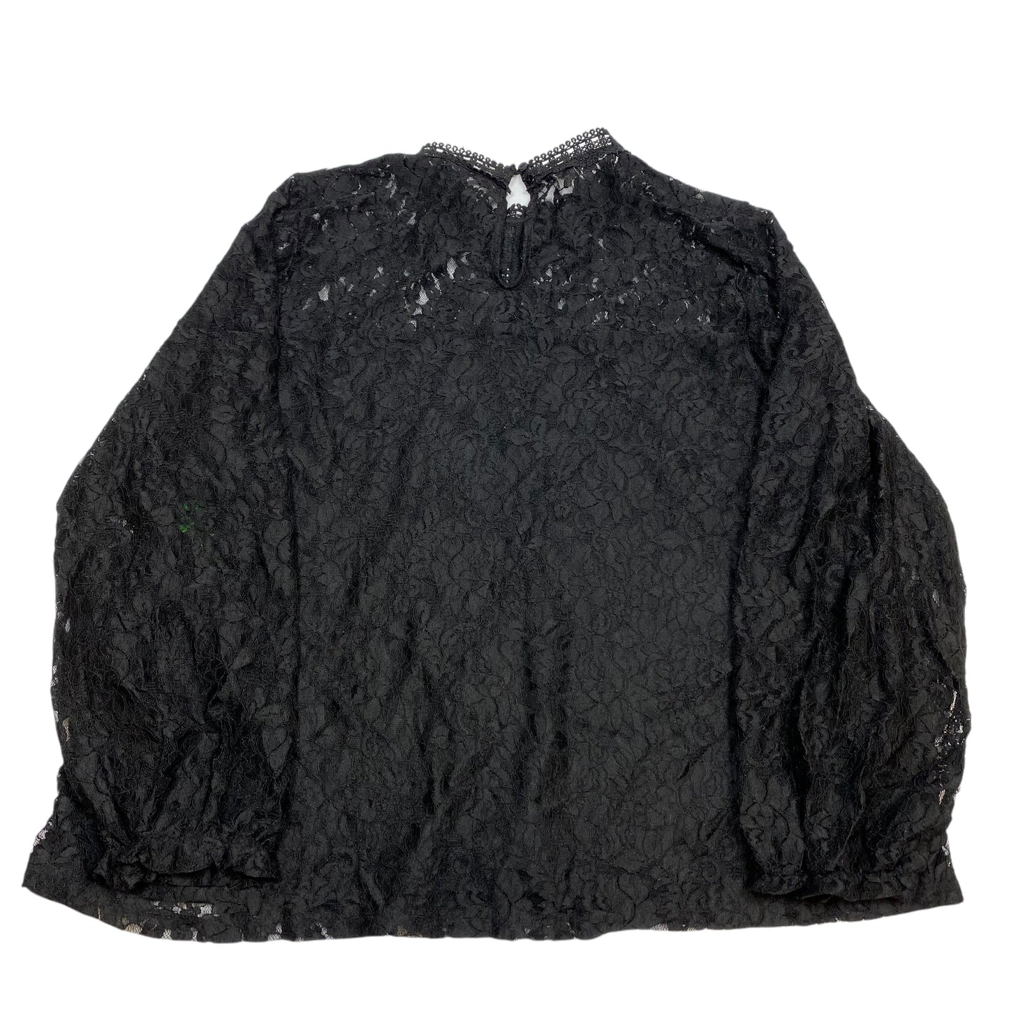 Top Long Sleeve By Cable And Gauge In Black, Size: 3x