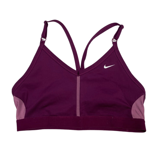 Athletic Bra By Nike Apparel In Purple, Size: L