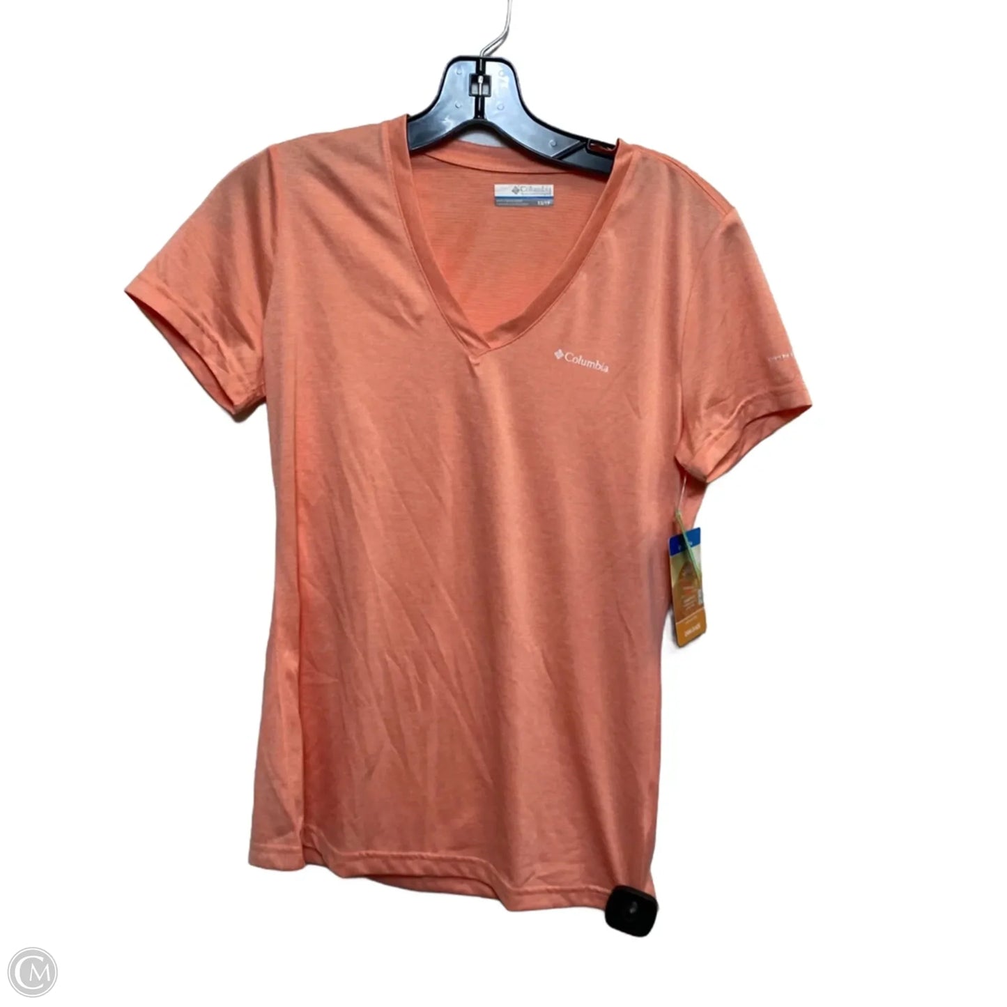 Athletic Top Short Sleeve By Columbia In Orange, Size: Xs