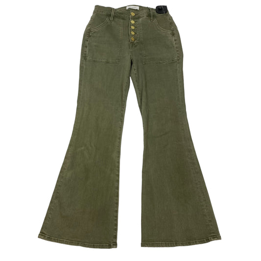 Green Jeans Flared Frame, Size 2