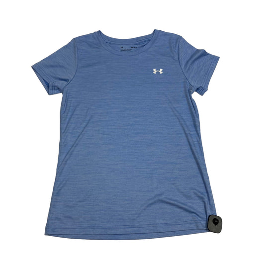 Blue Athletic Top Short Sleeve Under Armour, Size M