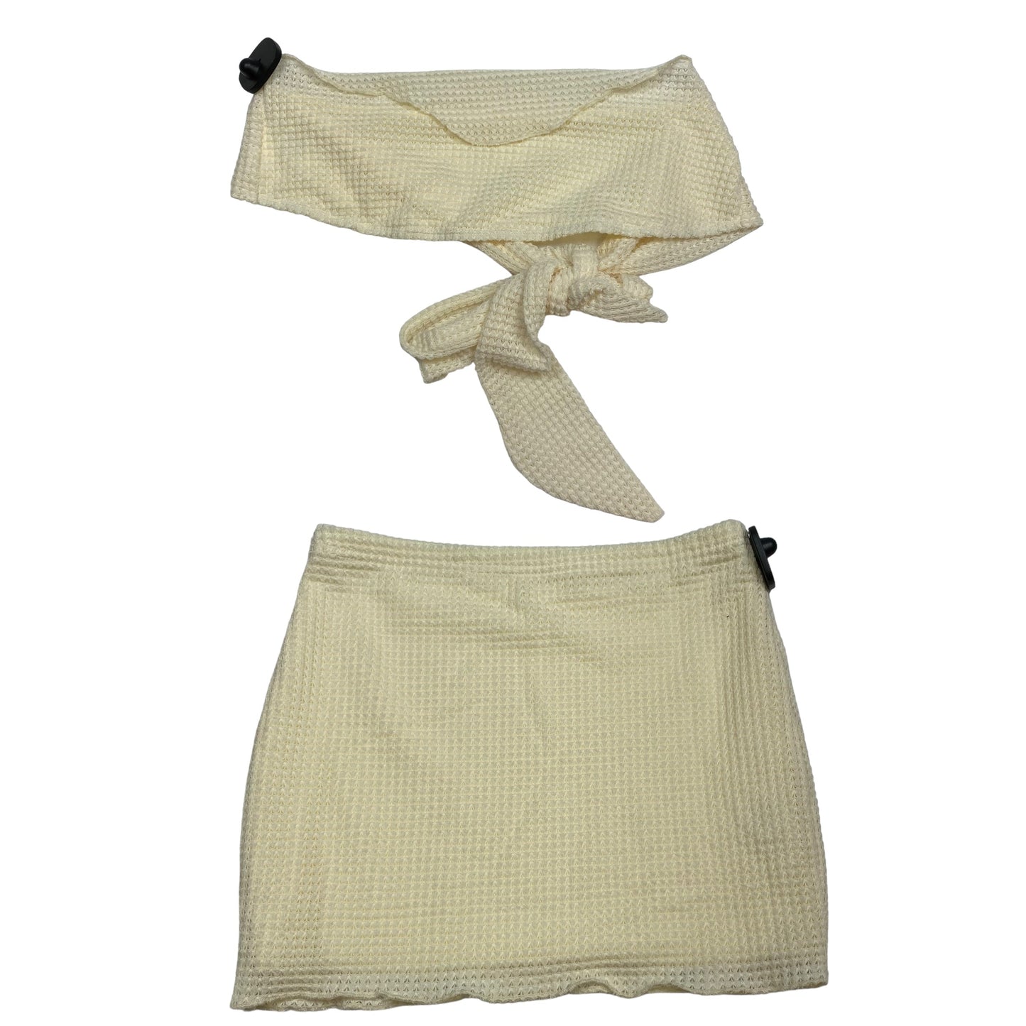 Cream Skirt Set 2pc Shein, Size M