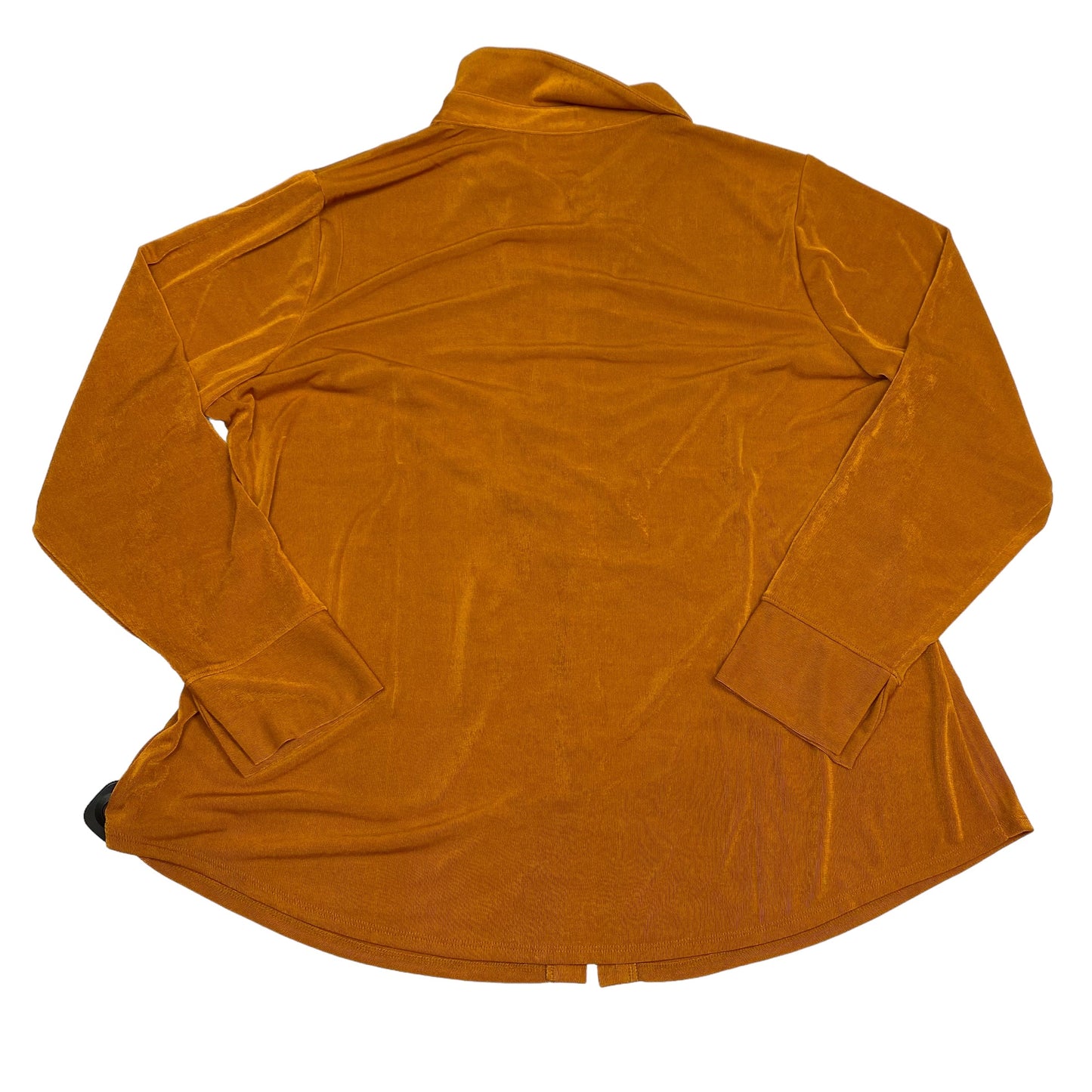 Top Long Sleeve By Cato In Orange, Size: 1x