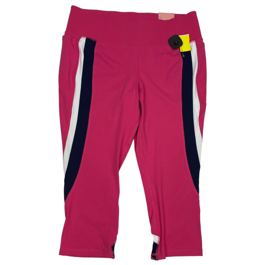 Athletic Leggings Capris By Livi Active In Pink, Size: 2x