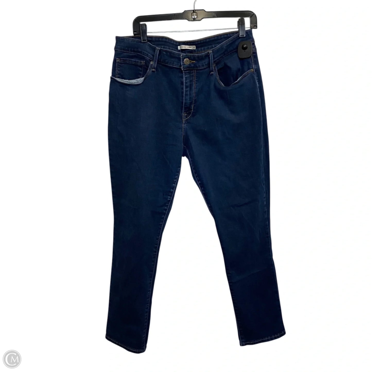 Jeans Skinny By Levis In Blue Denim, Size: 16