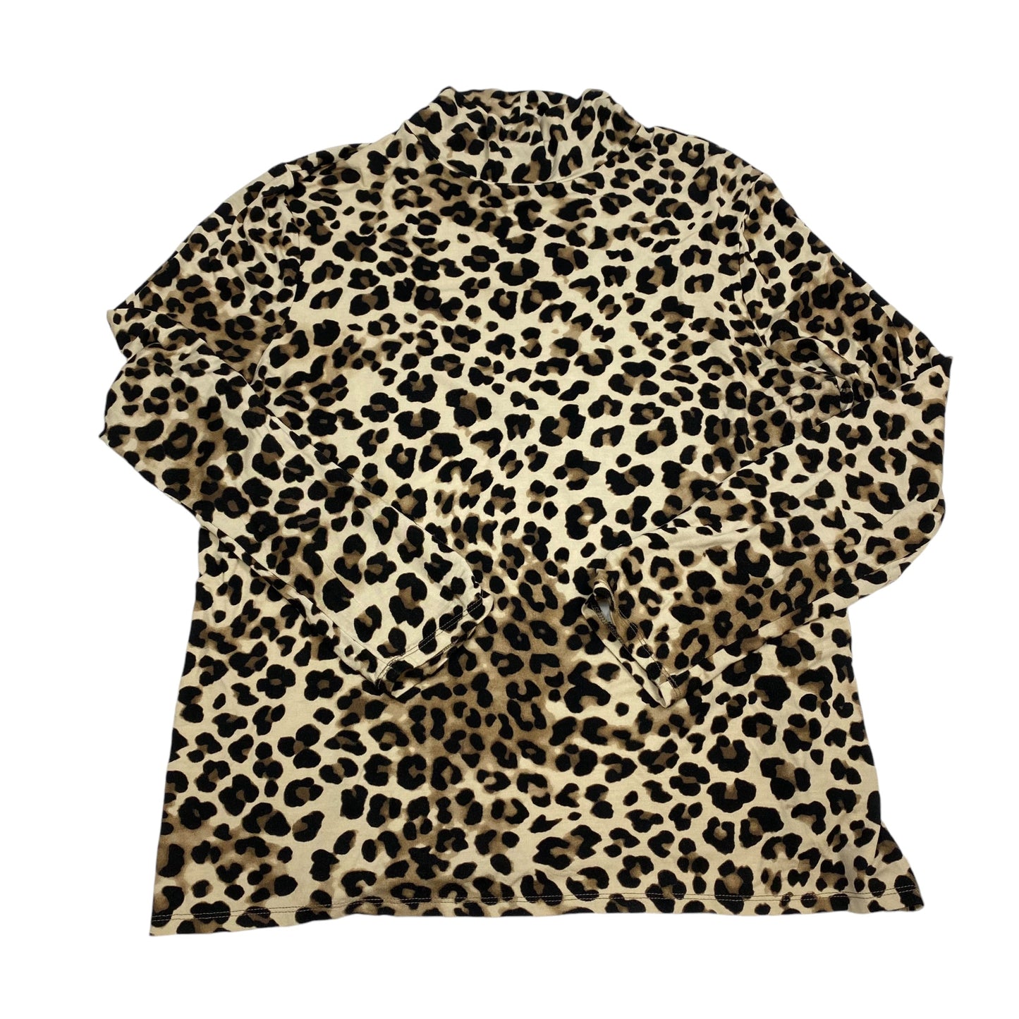 Top Long Sleeve By Chicos In Animal Print, Size: L