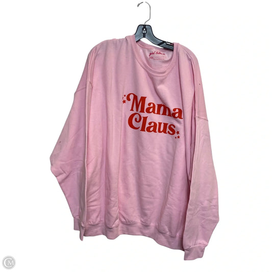 Sweatshirt Crewneck By Girl Tribe Co In Pink, Size: 3x