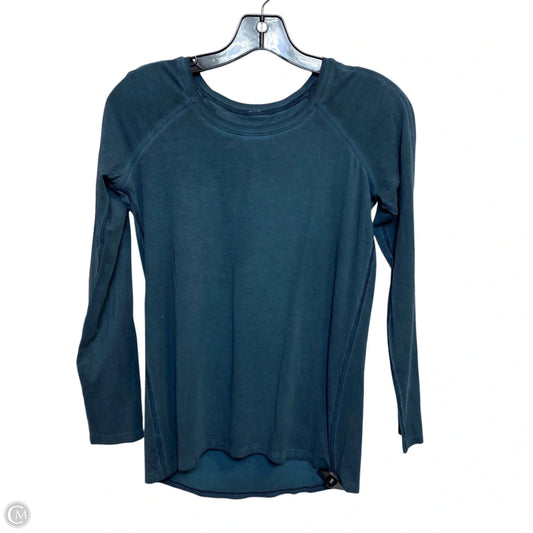 Athletic Top Long Sleeve Designer By Lululemon In Teal, Size: S