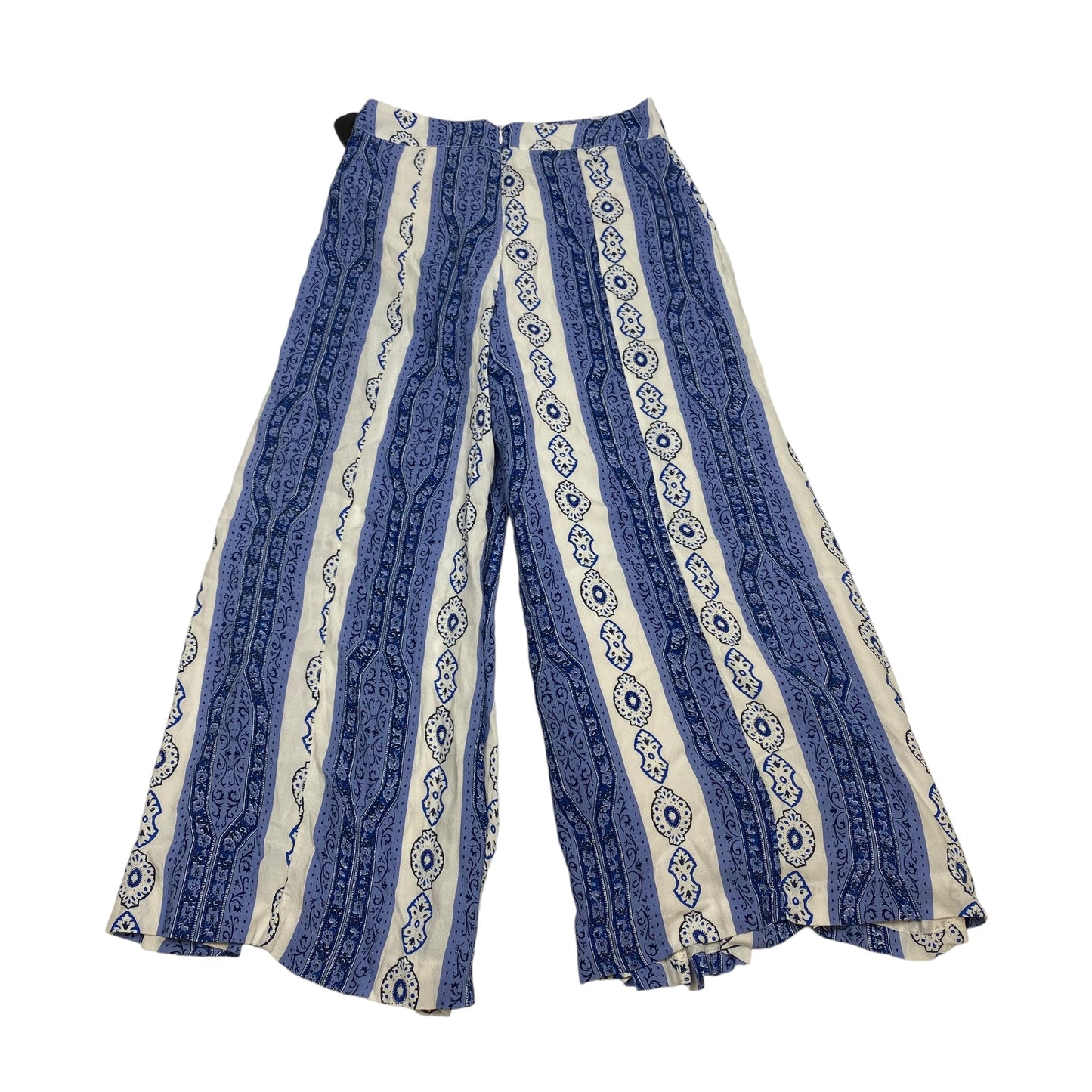 Pants Wide Leg By Anthropologie In Blue & White, Size: 2