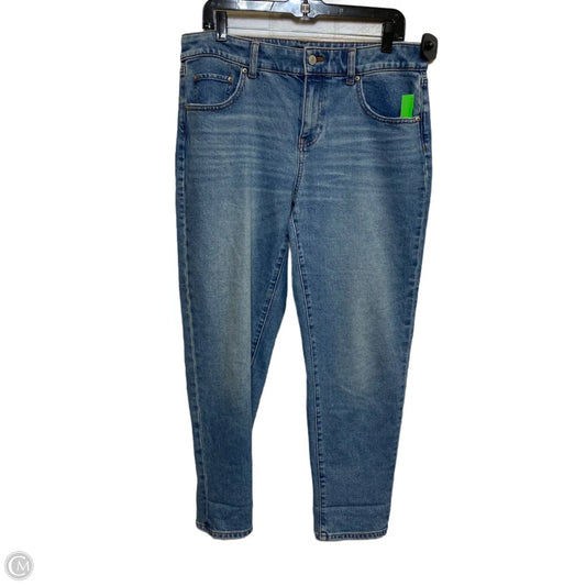 Jeans Straight By Talbots In Blue Denim, Size: 10p