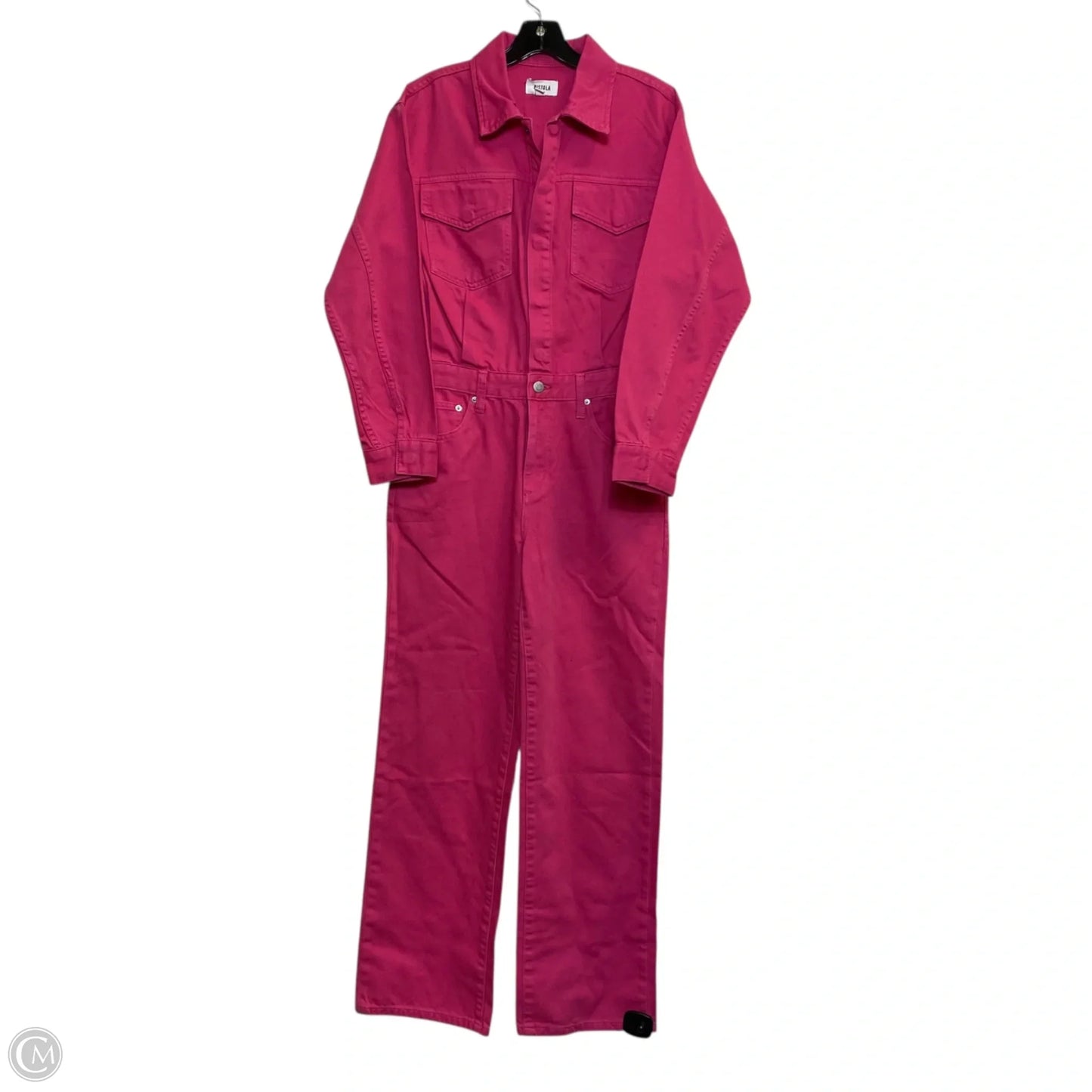 Jumpsuit Designer By Pistola In Pink Denim, Size: S