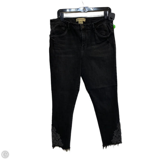 Jeans Skinny By Democracy In Black Denim, Size: 10