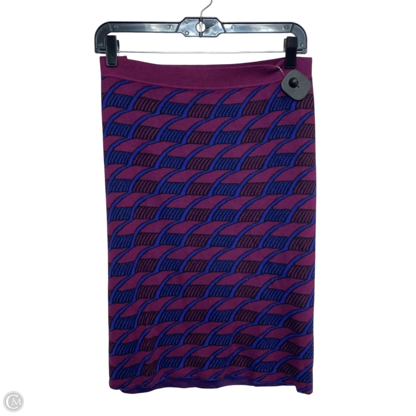Skirt Midi By Maeve In Blue & Purple, Size: Mp