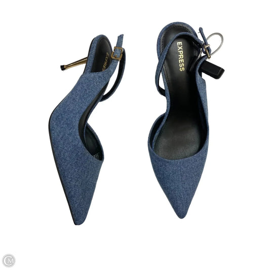 Shoes Heels Stiletto By Express In Blue, Size: 7