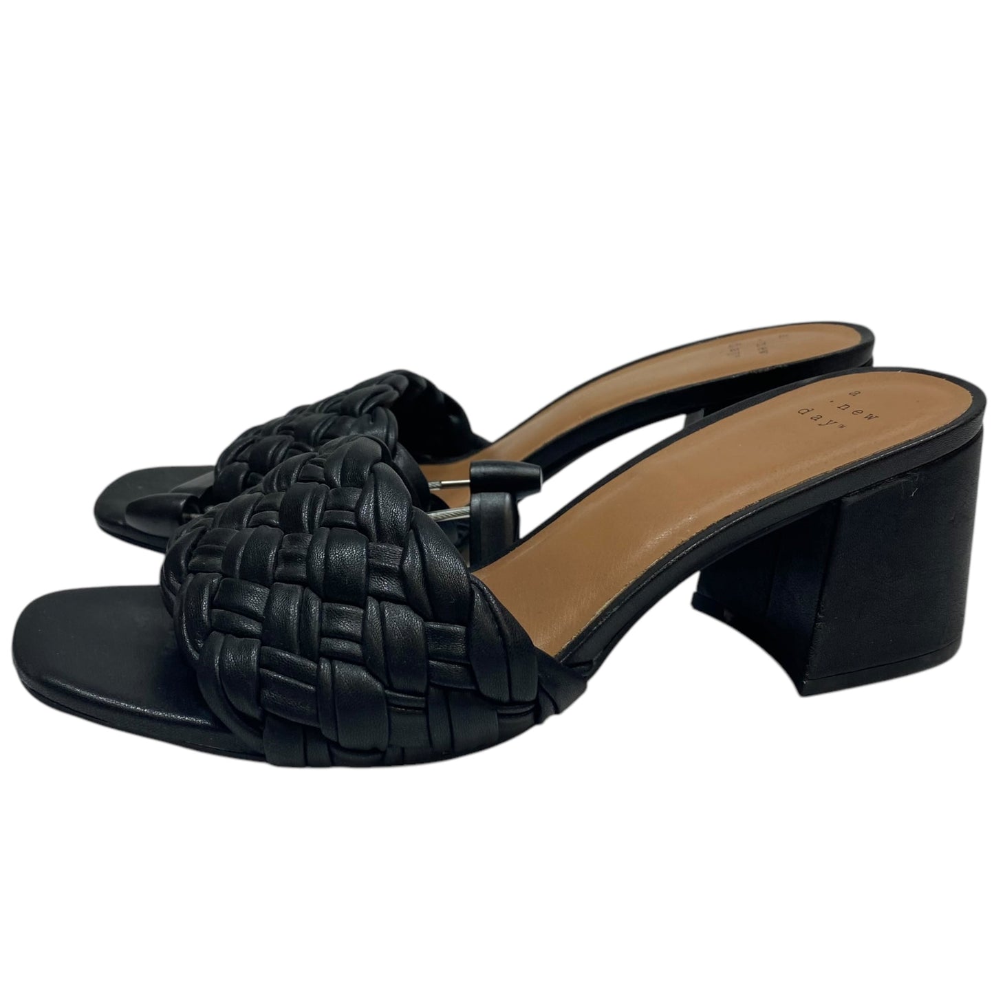 Sandals Heels Block By A New Day In Black, Size: 8