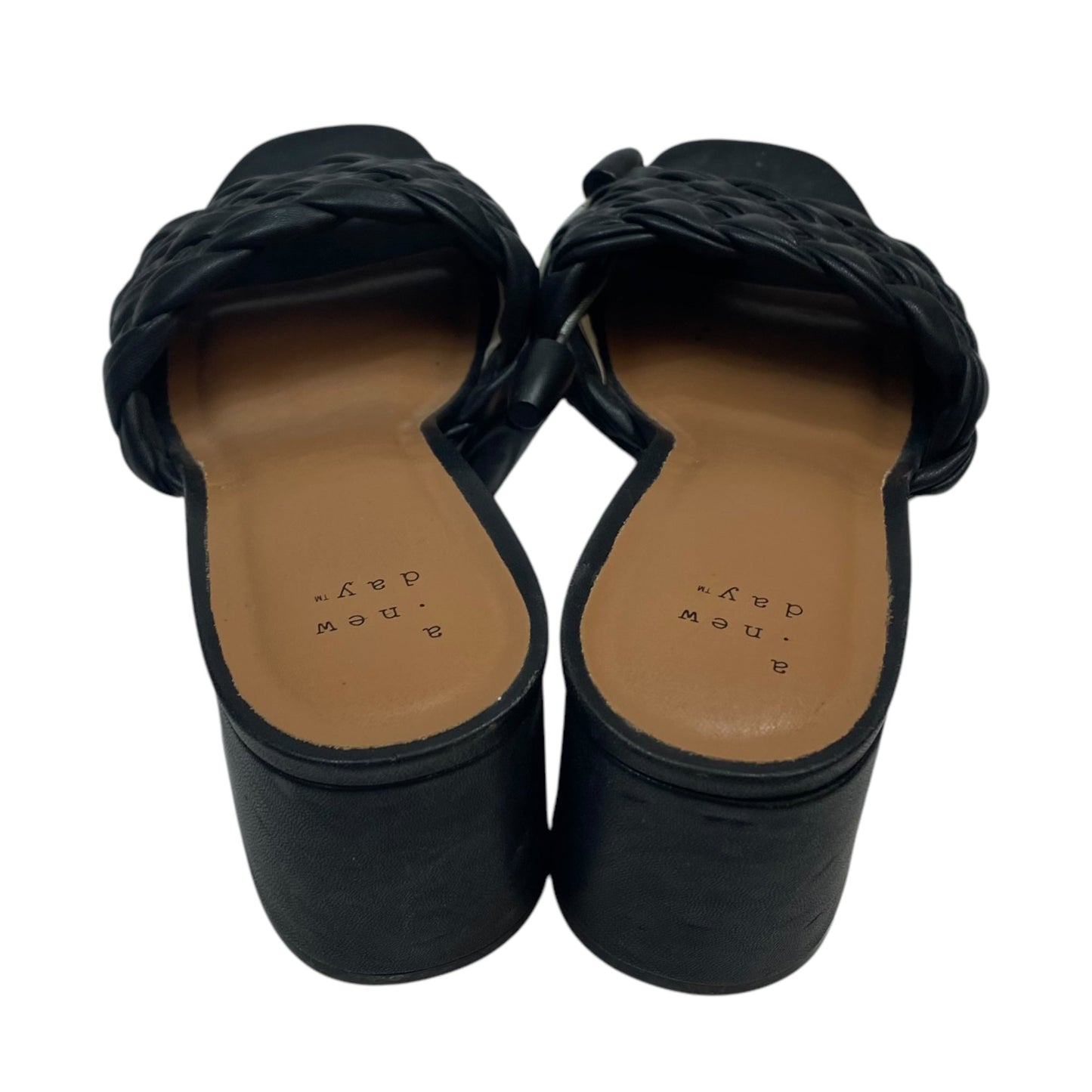 Sandals Heels Block By A New Day In Black, Size: 8