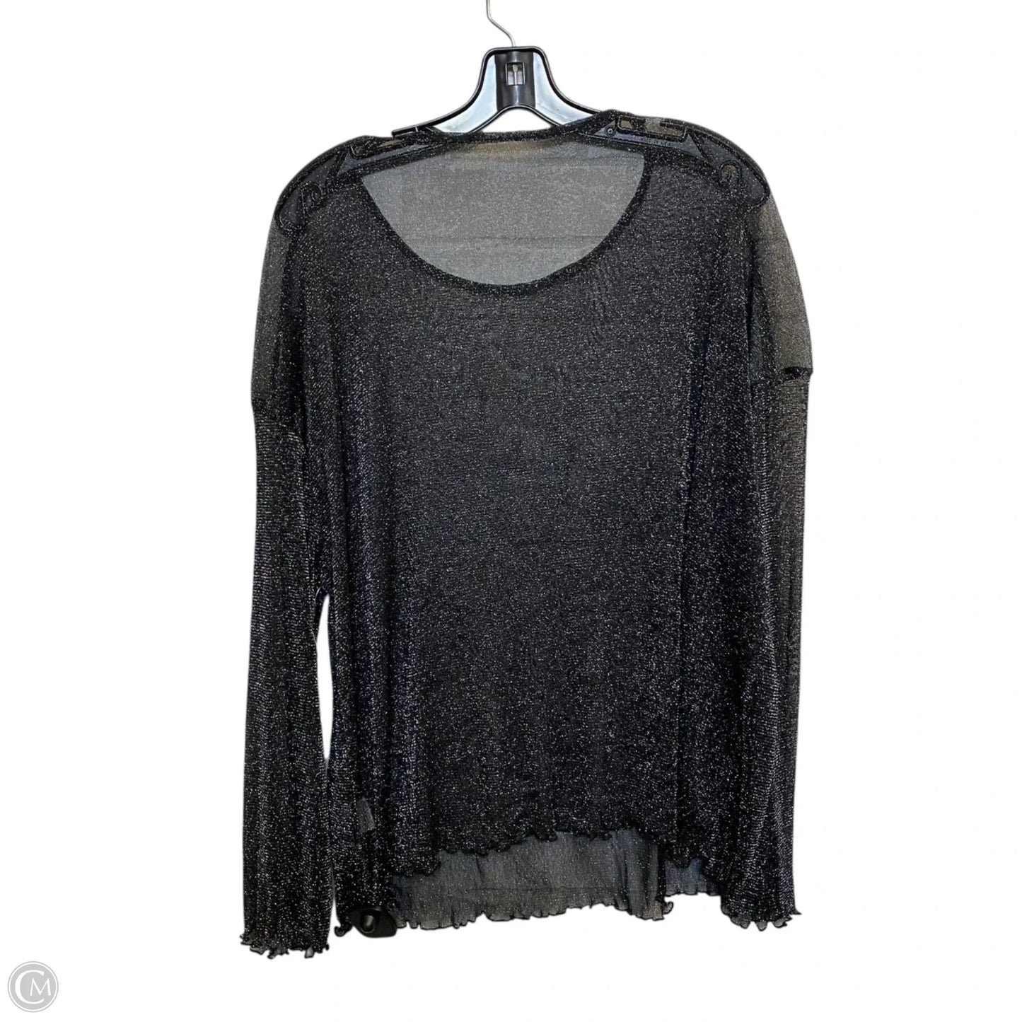 Top Long Sleeve By Shein In Black, Size: 2x
