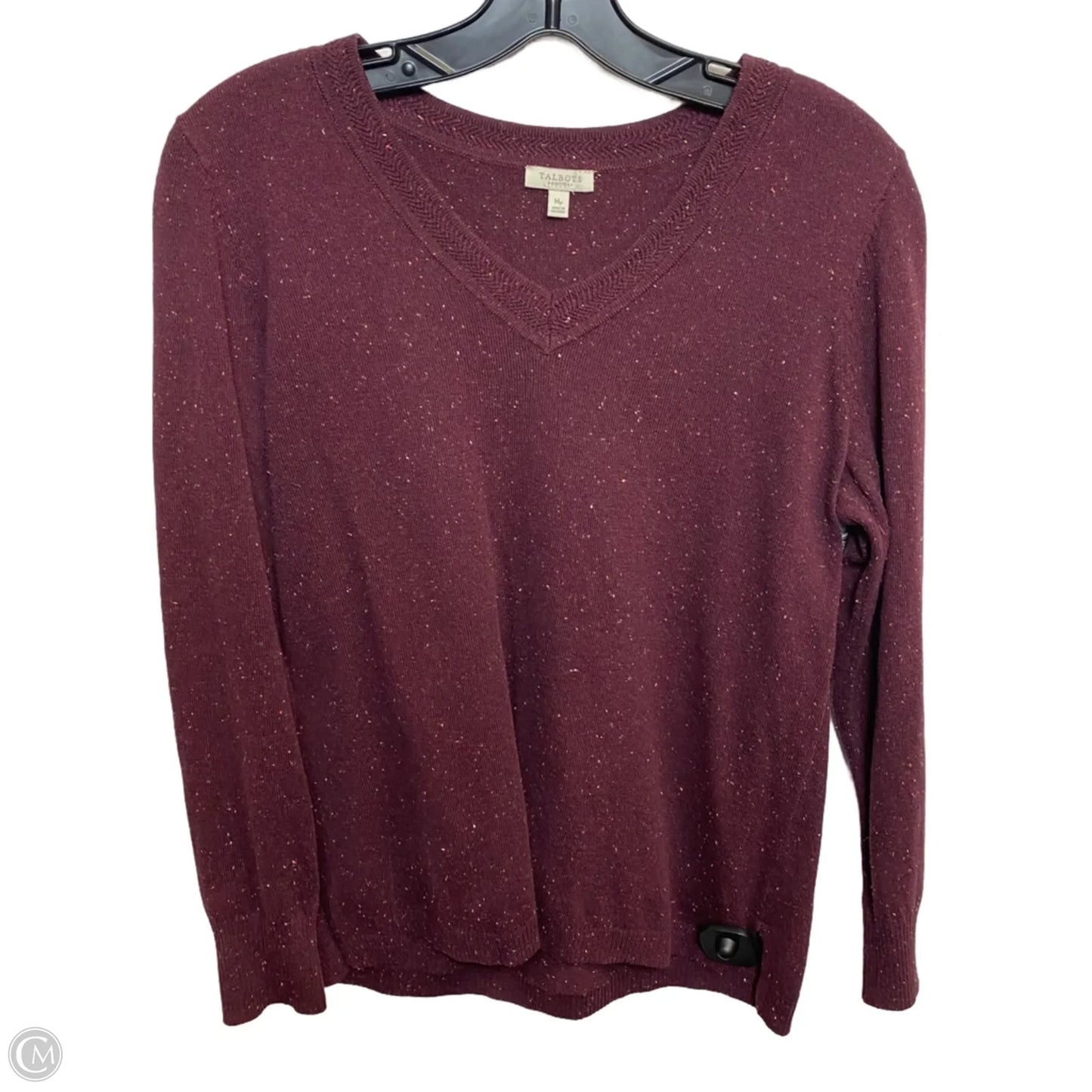 Top Long Sleeve By Talbots In Red, Size: Mp