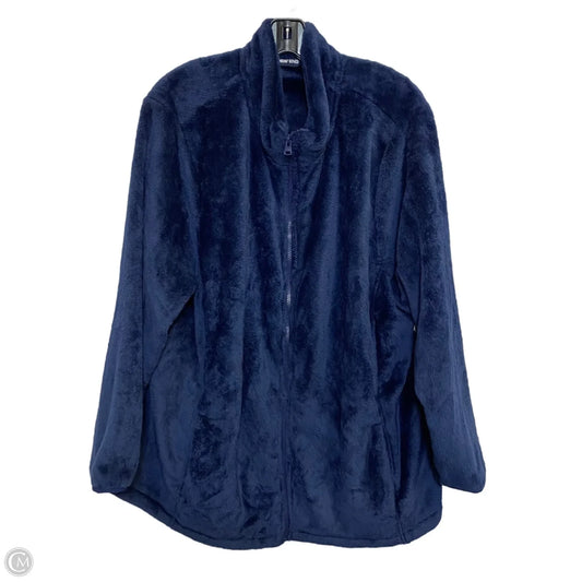 Jacket Fleece By Lands End In Navy, Size: 2x